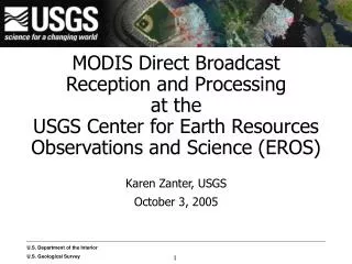 Karen Zanter, USGS October 3, 2005