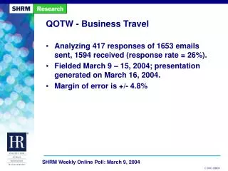 QOTW - Business Travel