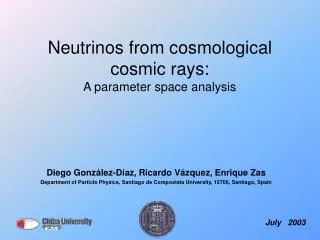 Neutrinos from cosmological cosmic rays: A parameter space analysis