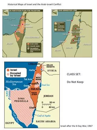 Historical Maps of Israel and the Arab-Israeli Conflict