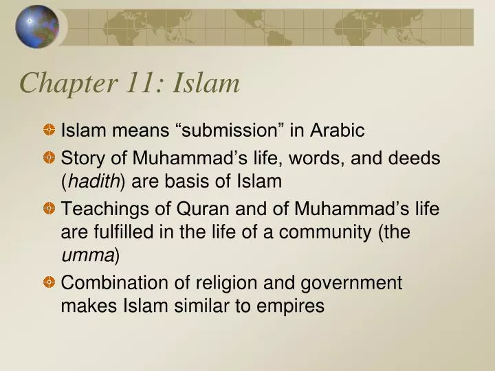 chapter 11 islam