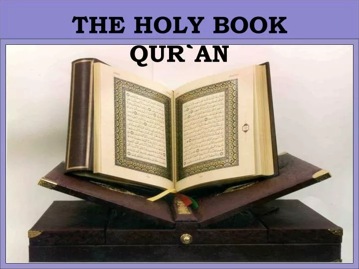 the holy book qur an