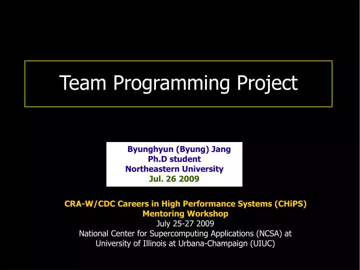 team programming project