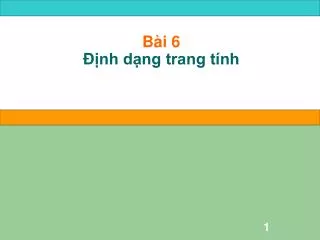 b i 6 nh d ng trang t nh