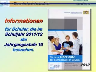 oberstufeninformation 28 02 2012