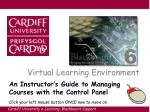 Virtual Learning Environment - slide 1