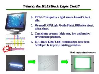 What is the BLU(Back Light Unit)?