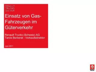 Einsatz von Gas-Fahrzeugen im Güterverkehr