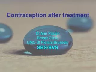 Contraception after treatment