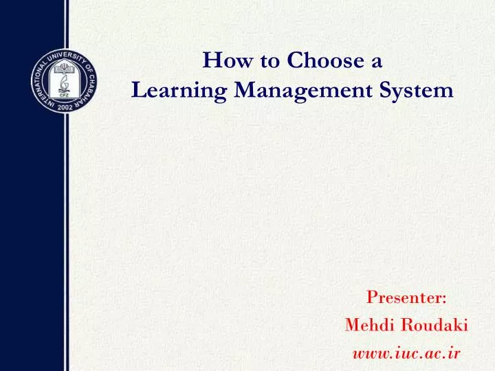 how to choose a learning management system