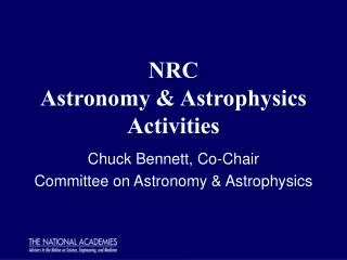 NRC Astronomy &amp; Astrophysics Activities