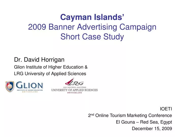 cayman islands 2009 banner advertising campaign short case study