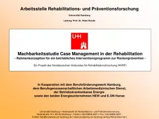Arbeitsstelle Rehabilitations- und Präventionsforschung Universität Hamburg