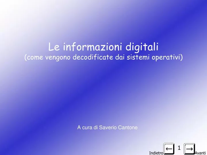 le informazioni digitali come vengono decodificate dai sistemi operativi