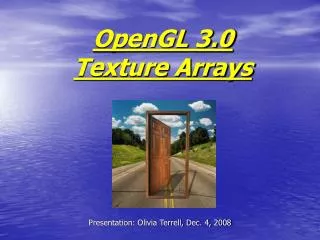 OpenGL 3.0 Texture Arrays