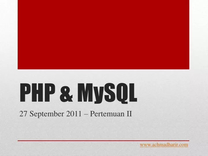 php mysql