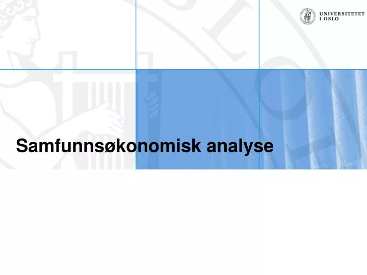 samfunns konomisk analyse