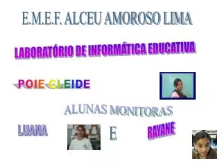 LABORATÓRIO DE INFORMÁTICA EDUCATIVA