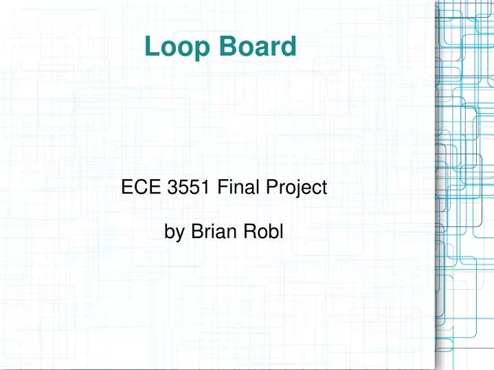 ece 3551 final project by brian robl