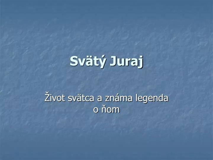 sv t juraj