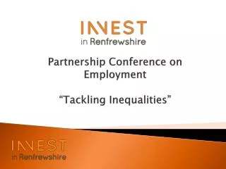 Partnership Conference on Employment “Tackling Inequalities”