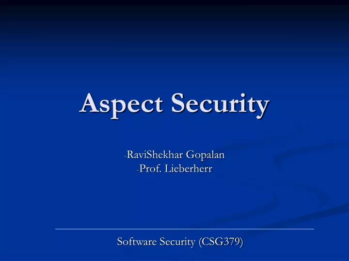 aspect security