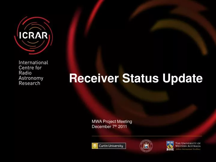 receiver status update