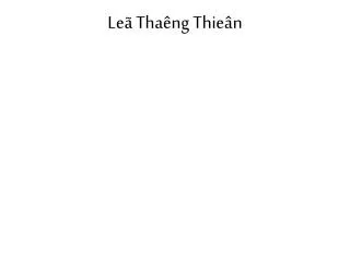 Leã Thaêng Thieân