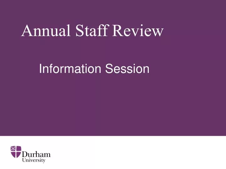annual staff review