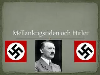 Mellankrigstiden och Hitler