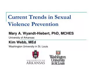 Current Trends in Sexual Violence Prevention