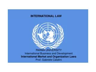 INTERNATIONAL LAW