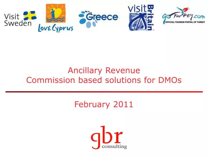 ancillary revenue commission based solutions for dmos february 2011