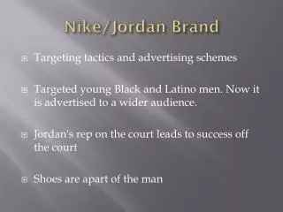 Nike/Jordan Brand