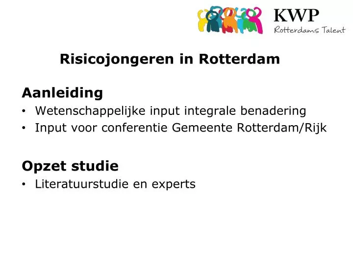 risicojongeren in rotterdam