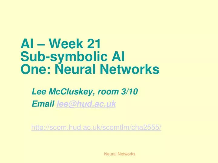 lee mccluskey room 3 10 email lee@hud ac uk http scom hud ac uk scomtlm cha2555