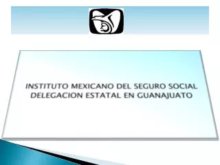 INSTITUTO MEXICANO DEL SEGURO SOCIAL DELEGACION ESTATAL EN GUANAJUATO