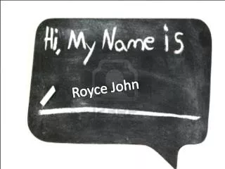 Royce John