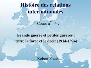 Histoire des relations internationales