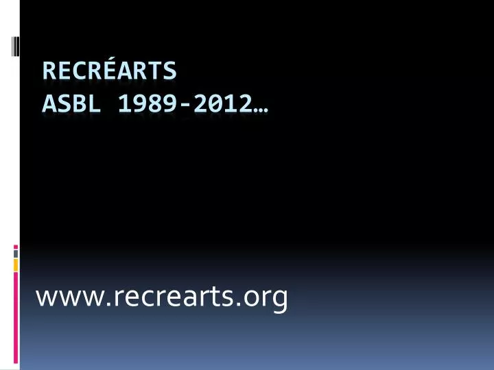 www recrearts org