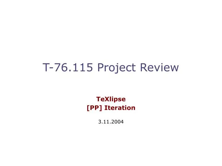 texlipse pp iteration 3 11 2004
