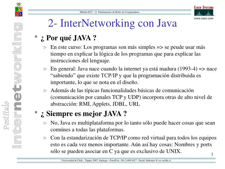 2 internetworking con java