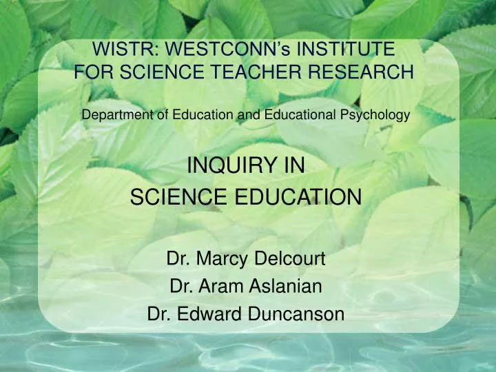 wistr westconn s institute for science teacher research