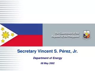 Secretary Vincent S. Pérez, Jr.