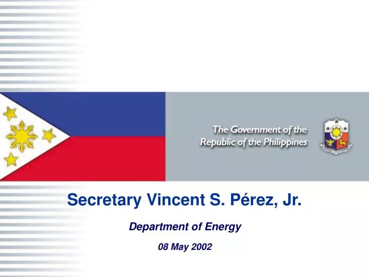 secretary vincent s p rez jr