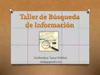 taller de b squeda de informaci n