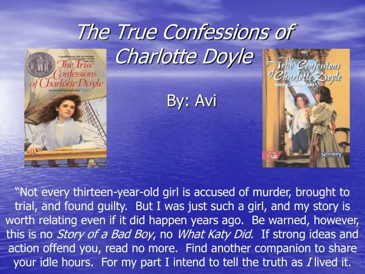 the true confessions of charlotte doyle