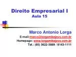 Direito Empresarial I Aula 15 - slide 1
