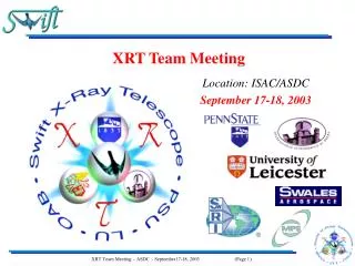 XRT Team Meeting