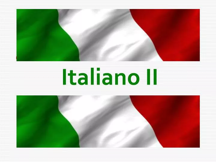 italiano ii